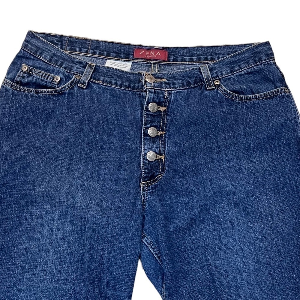 Zena Vintage 90’s Button Fly High Waisted Mom Straight Leg Jeans Sz 16 - Picture 9 of 9